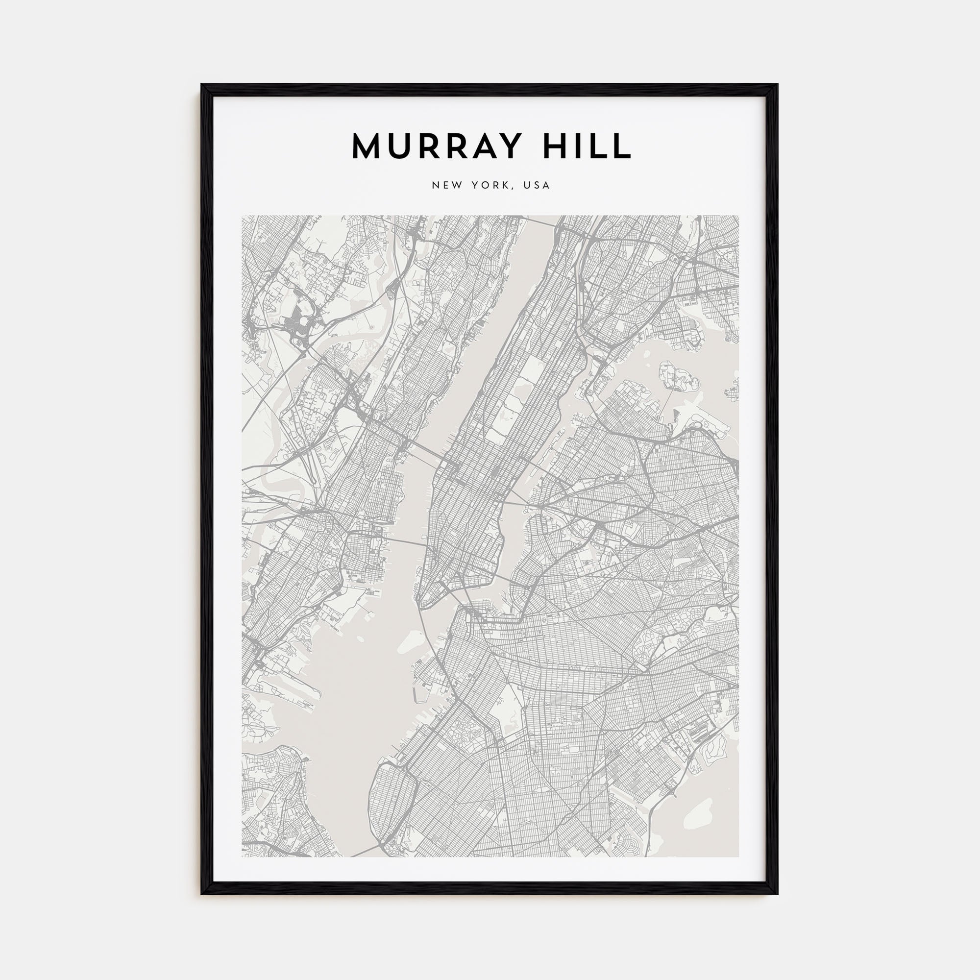 Murray Hill Map Portrait Poster