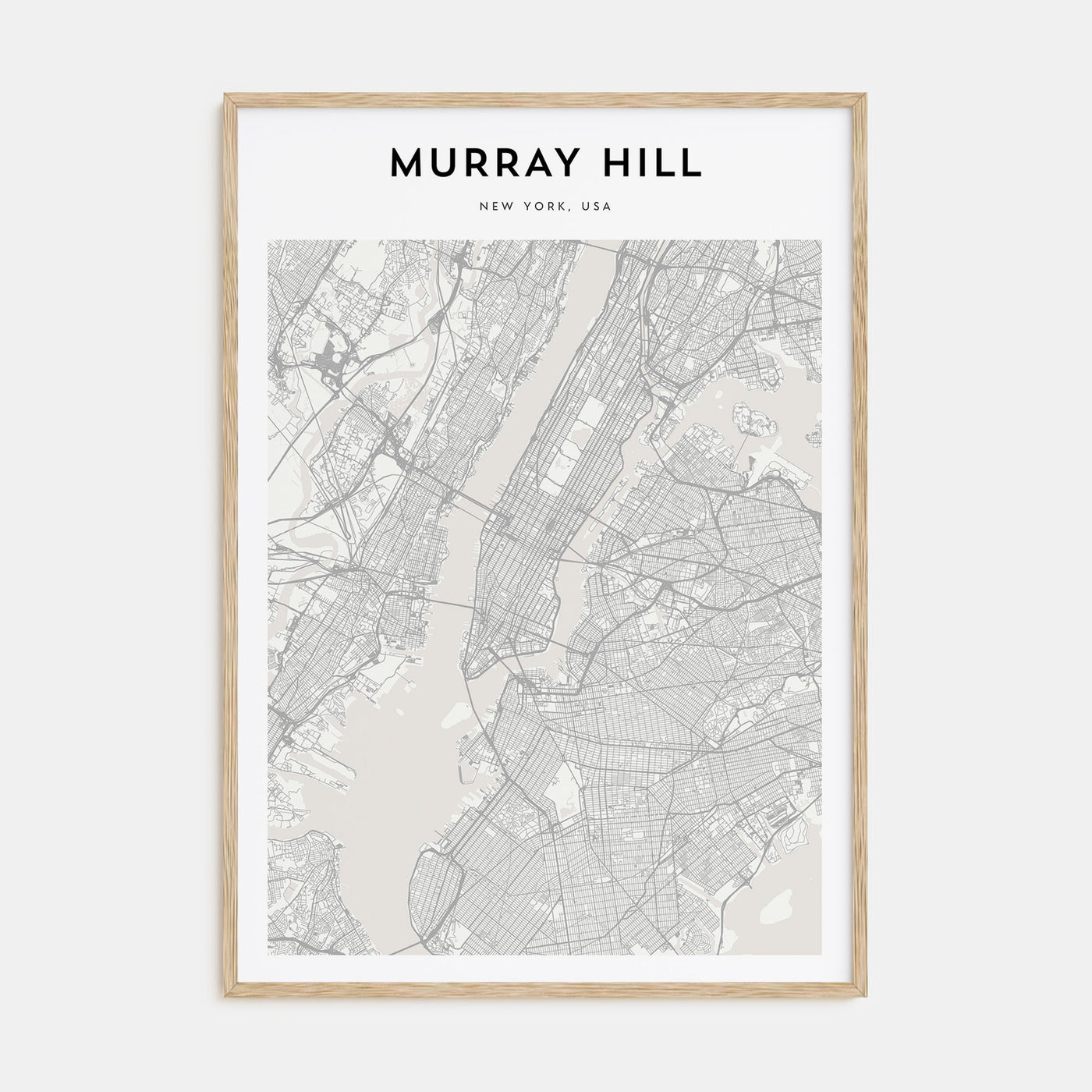 Murray Hill Map Portrait Poster