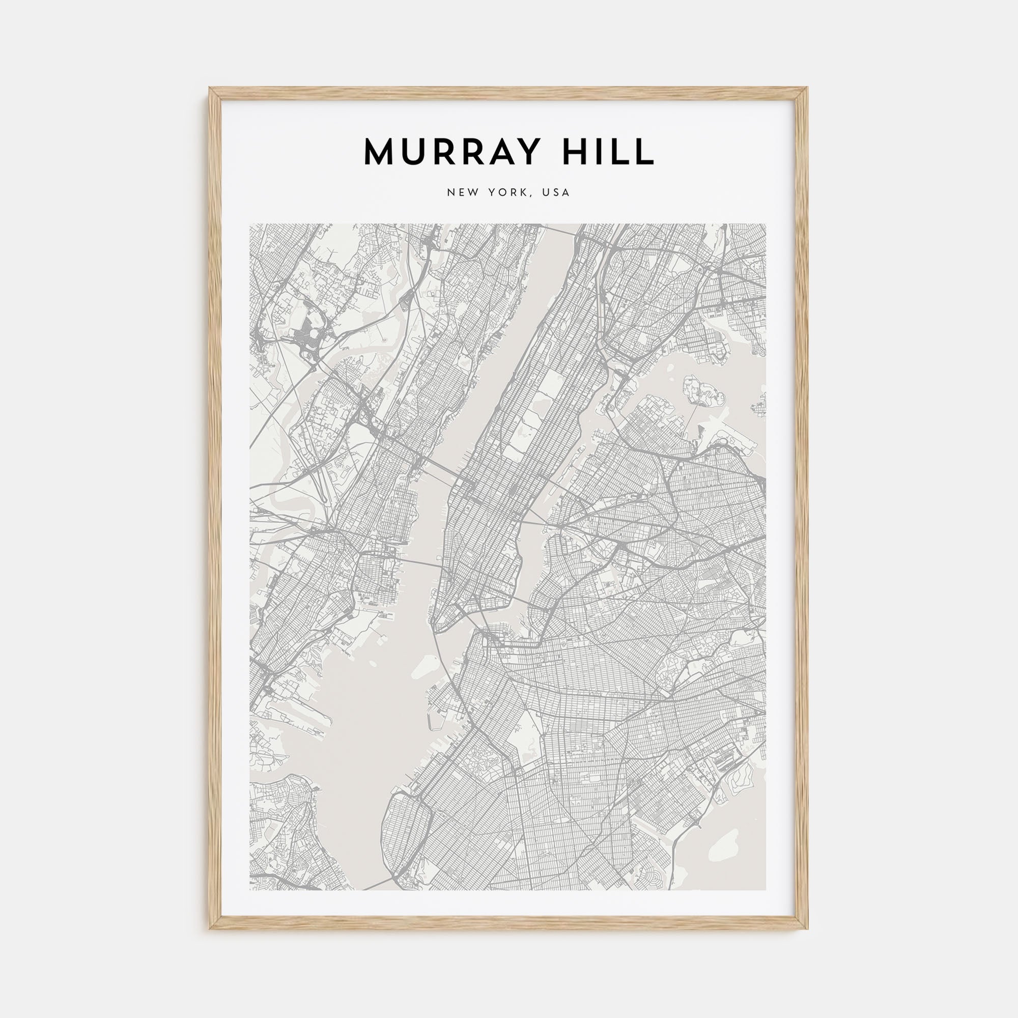 Murray Hill Map Portrait Poster