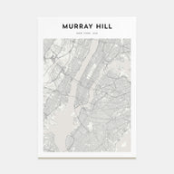 Murray Hill Map Portrait Poster