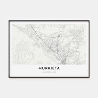 Murrieta Map Landscape Poster
