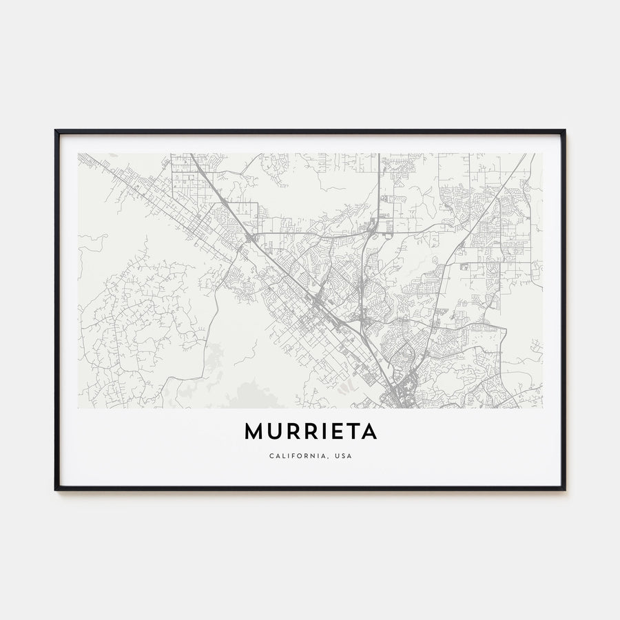 Murrieta Map Landscape Poster