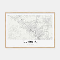 Murrieta Map Landscape Poster