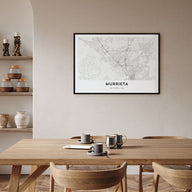 Murrieta Map Landscape Poster