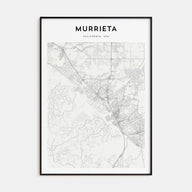 Murrieta Map Portrait Poster