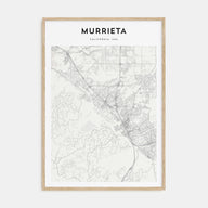 Murrieta Map Portrait Poster