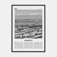 Murrieta Travel B&W No 2 Poster