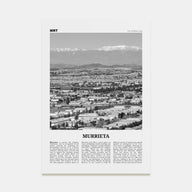 Murrieta Travel B&W No 2 Poster