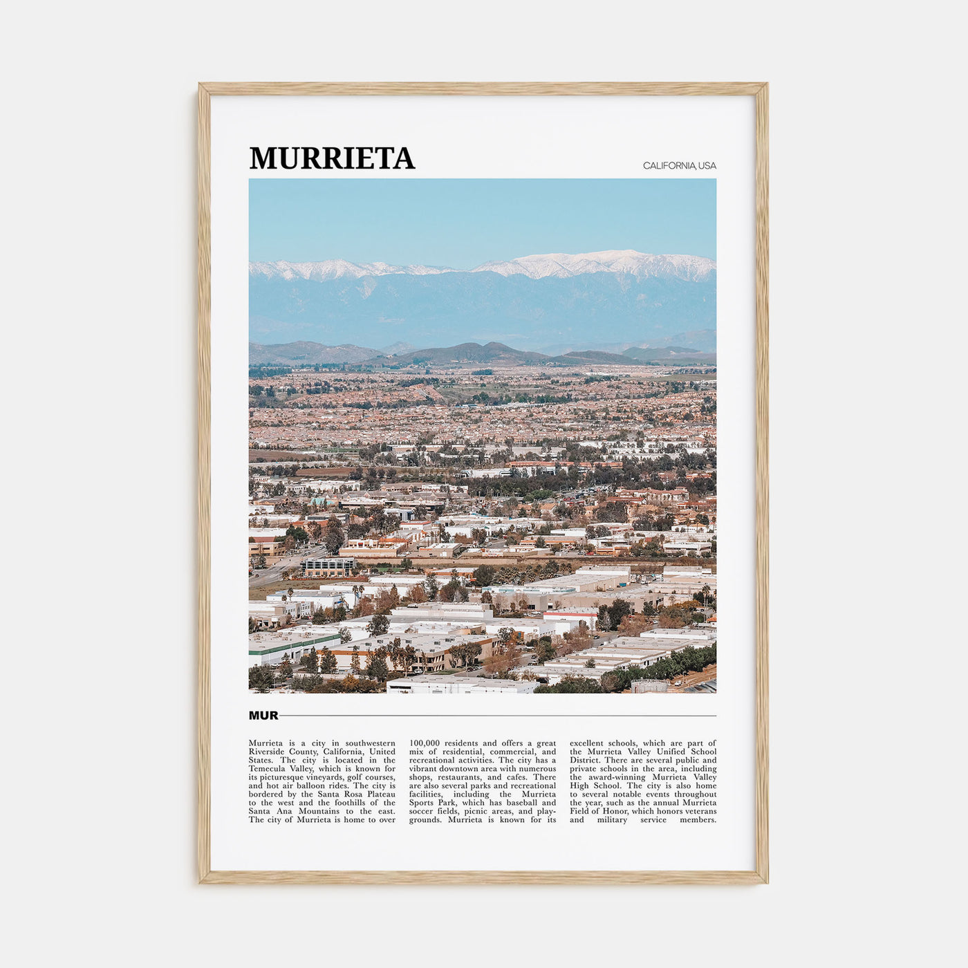 Murrieta Travel Color Poster