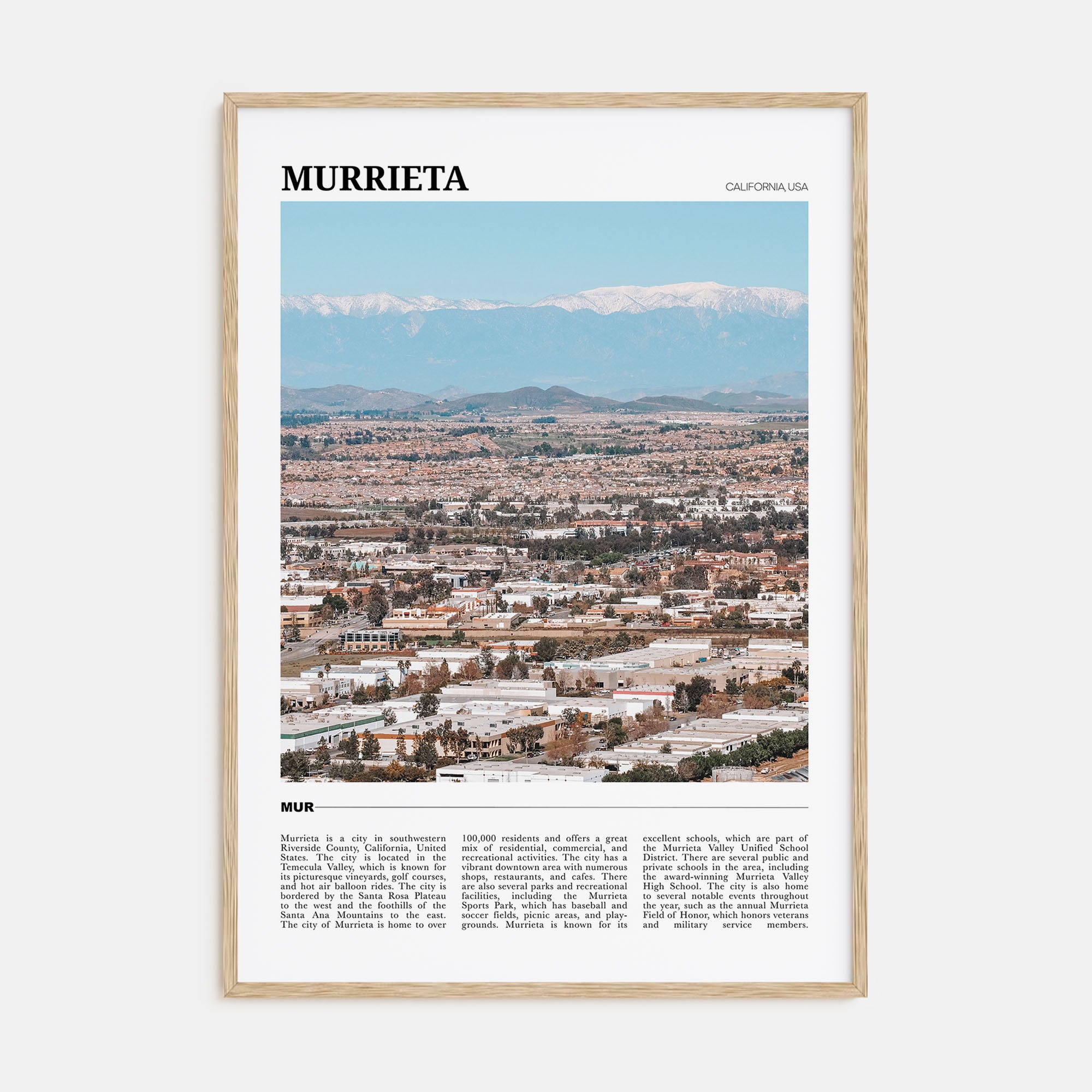 Murrieta Travel Color Poster