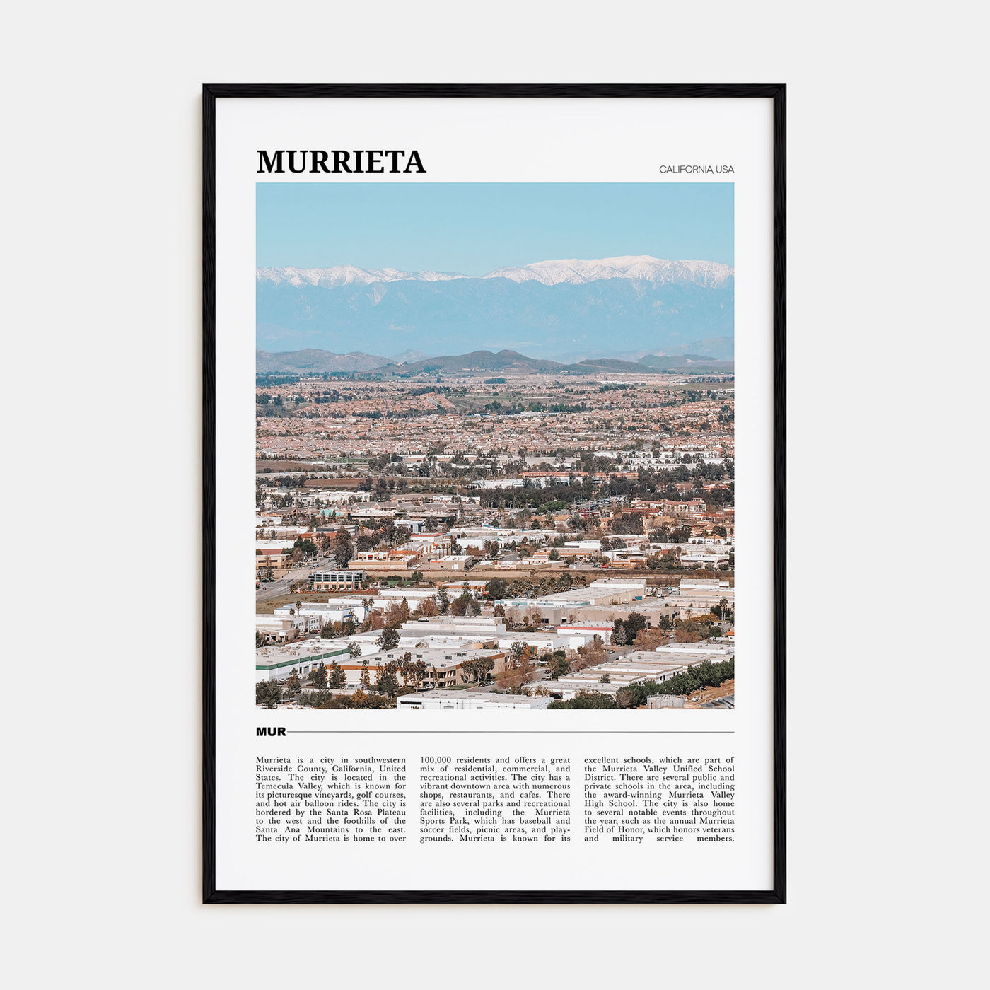 Murrieta Travel Color Poster