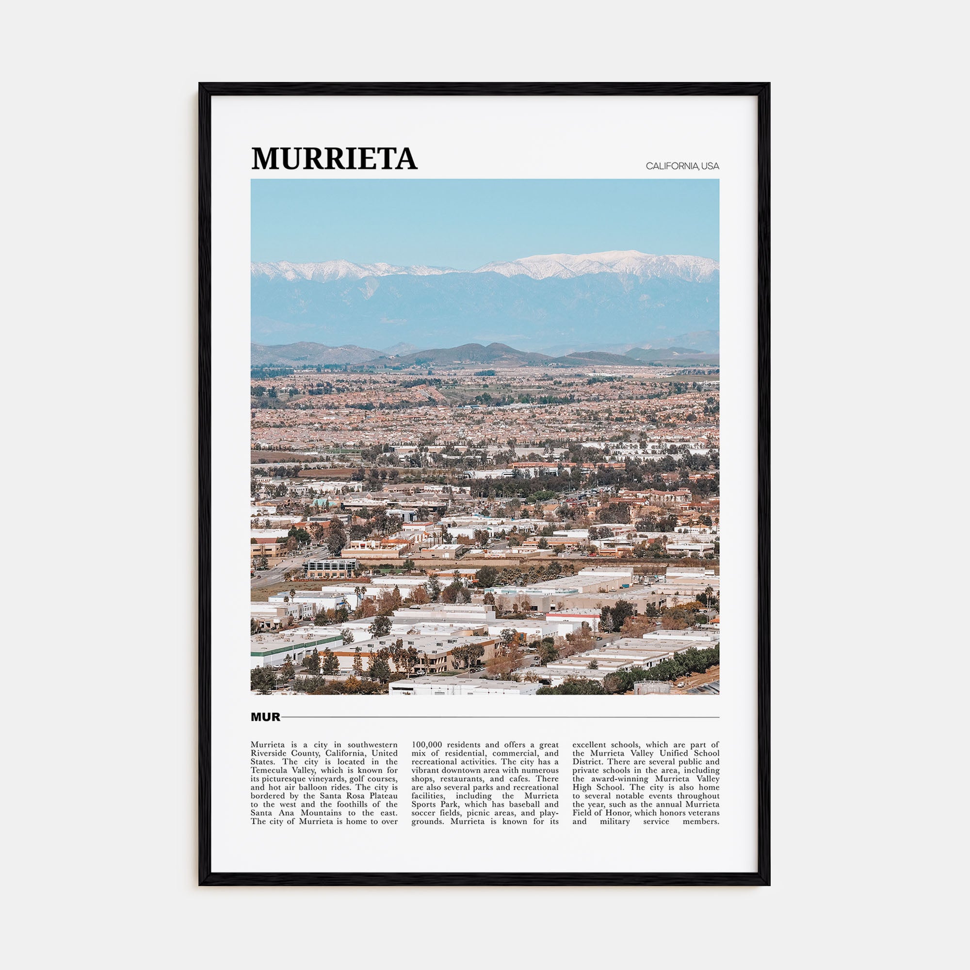 Murrieta Travel Color Poster