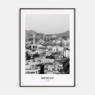 Muscat Portrait B&W Poster