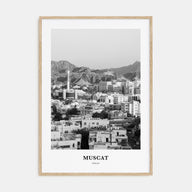 Muscat Portrait B&W Poster