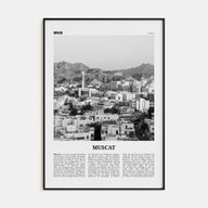 Muscat Travel B&W Poster