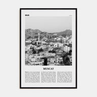 Muscat Travel B&W Poster