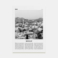 Muscat Travel B&W Poster