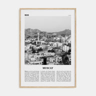 Muscat Travel B&W Poster