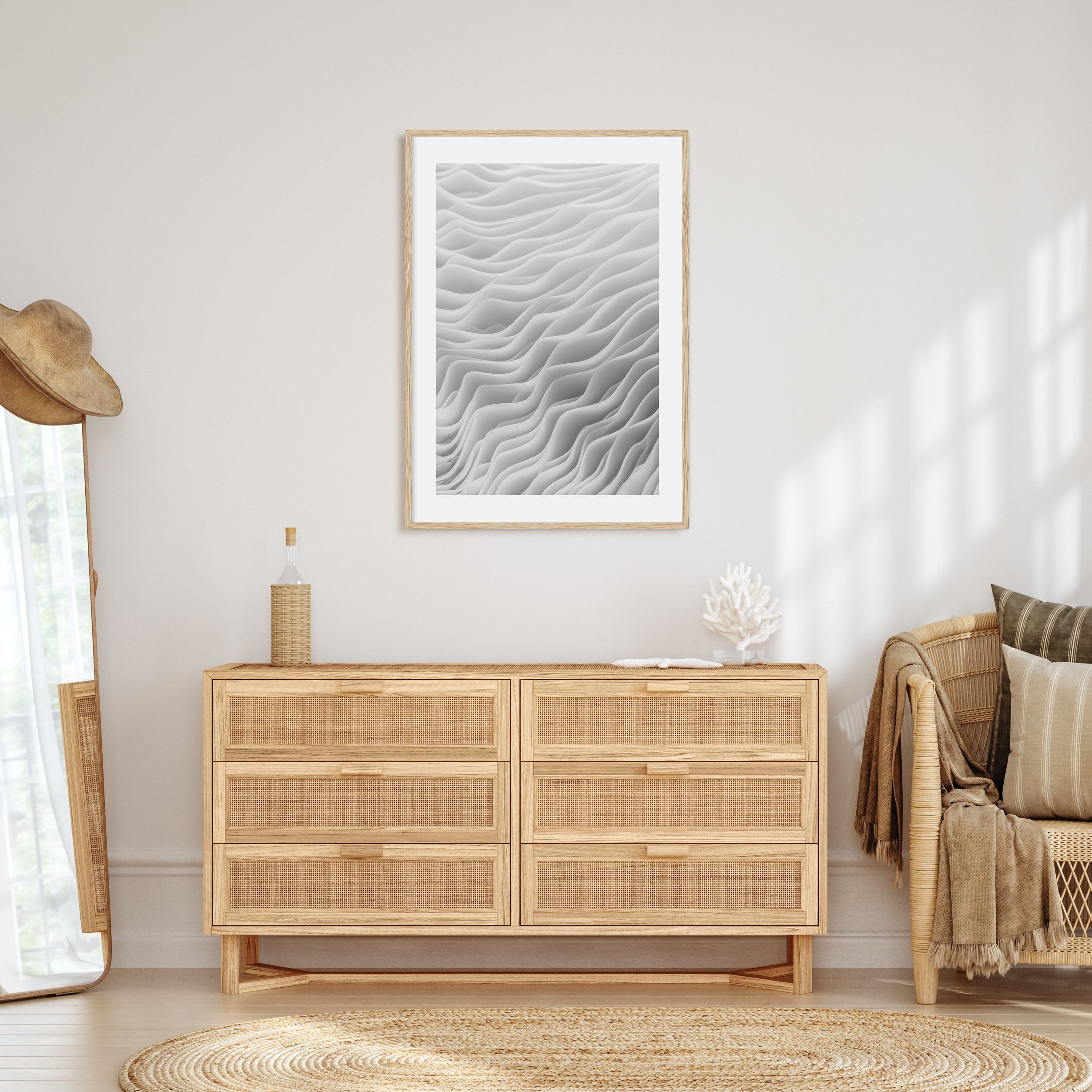 Mushroom Closeup Photo B&W No 2 Poster