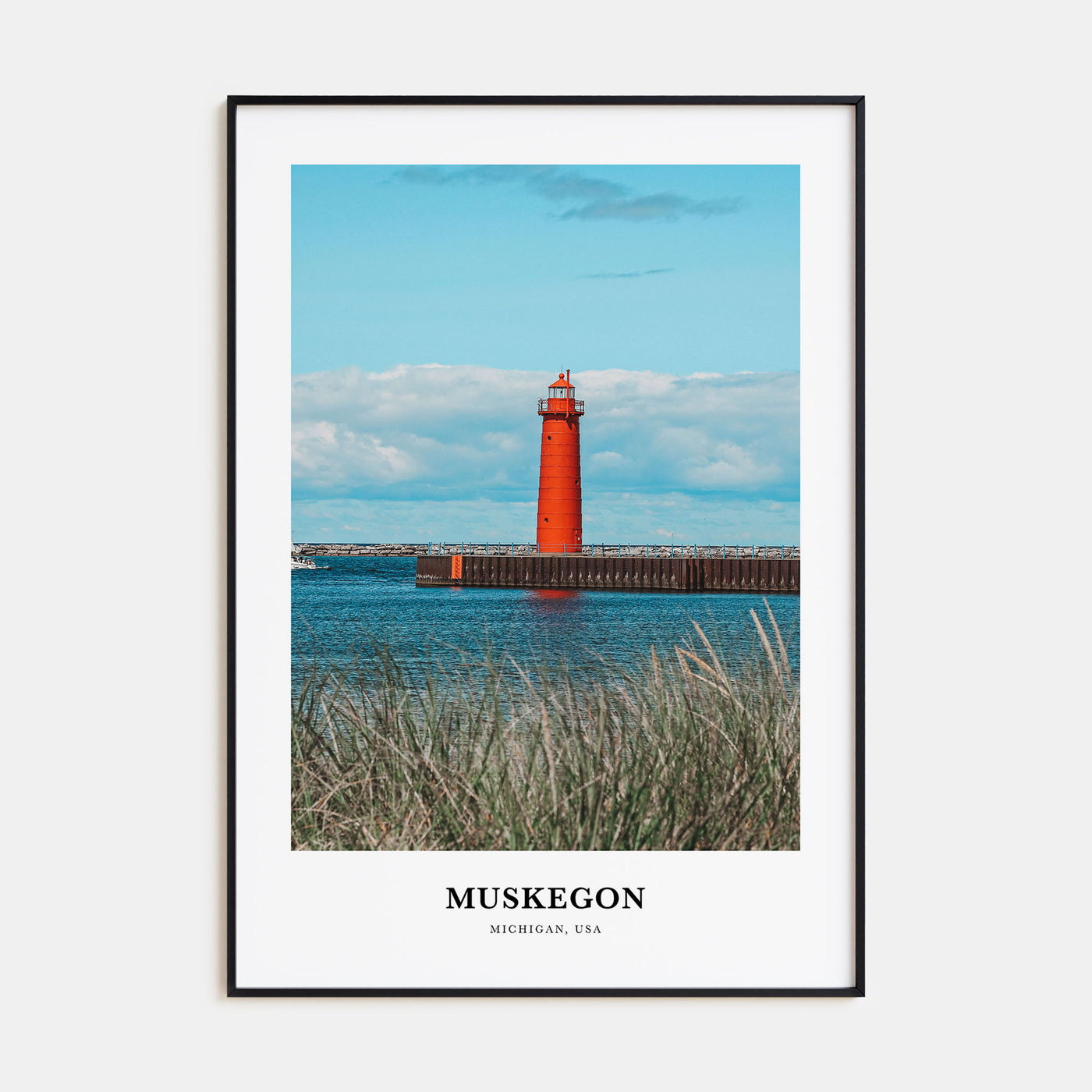 Muskegon Portrait Color Poster