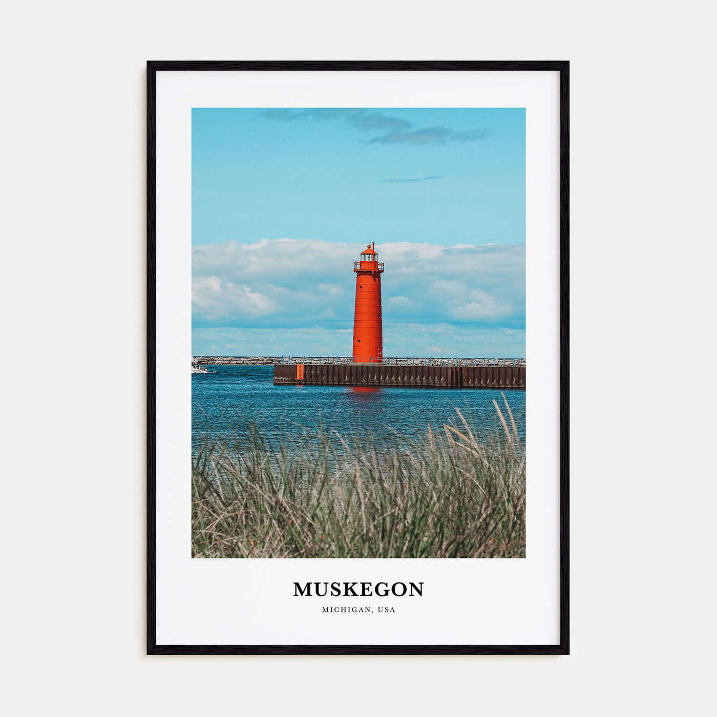 Muskegon Portrait Color Poster