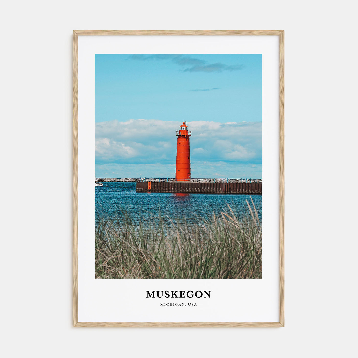 Muskegon Portrait Color Poster
