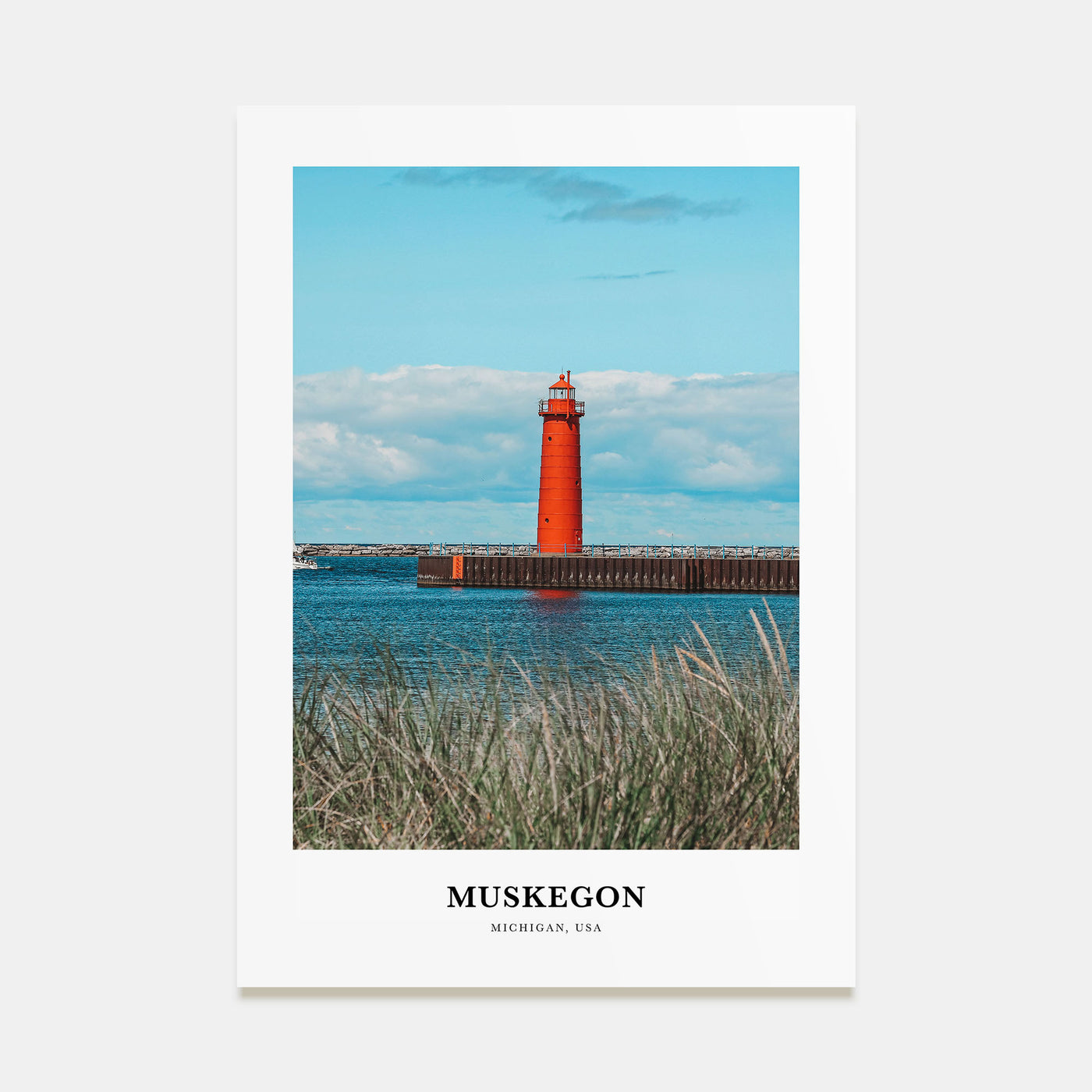 Muskegon Portrait Color Poster
