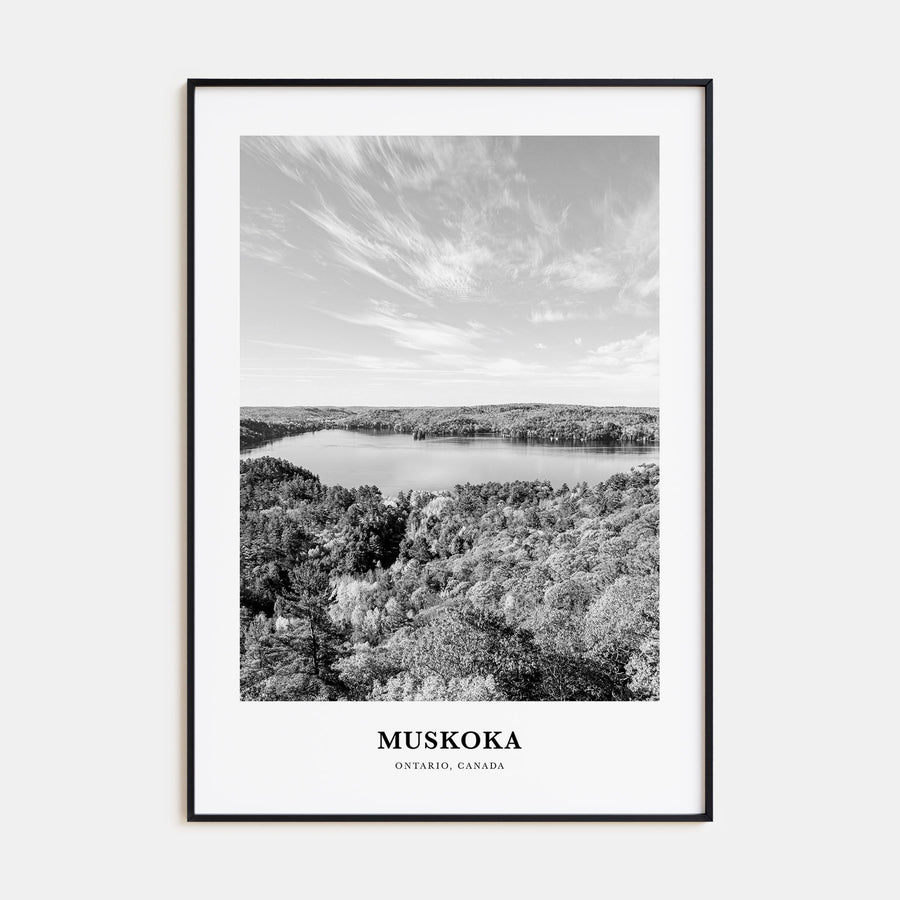 Muskoka Portrait B&W Poster
