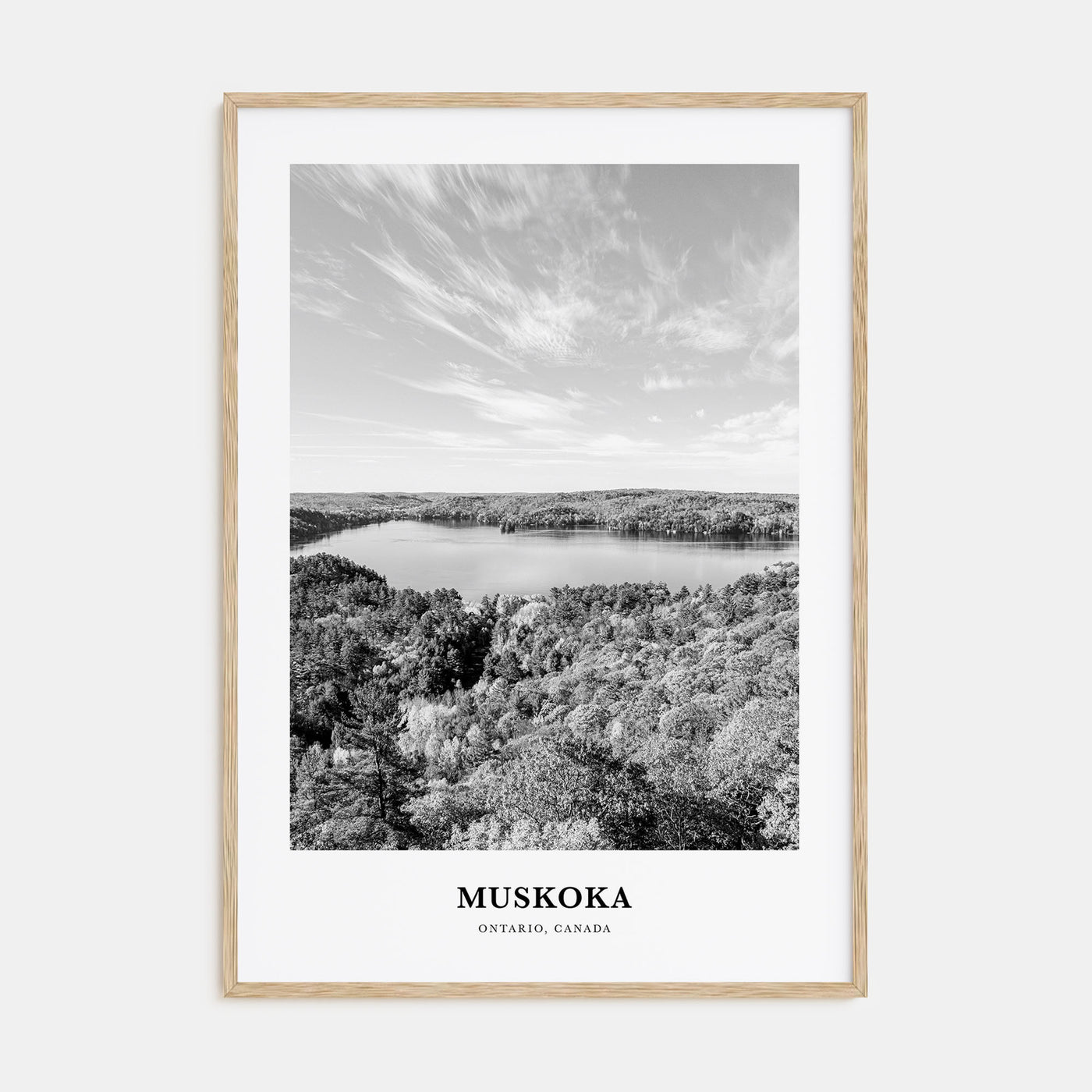 Muskoka Portrait B&W Poster