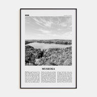 Muskoka Travel B&W Poster