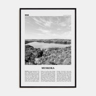 Muskoka Travel B&W Poster