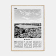 Muskoka Travel B&W Poster