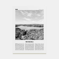 Muskoka Travel B&W Poster