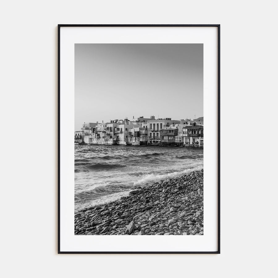 Mykonos Photo B&W Poster