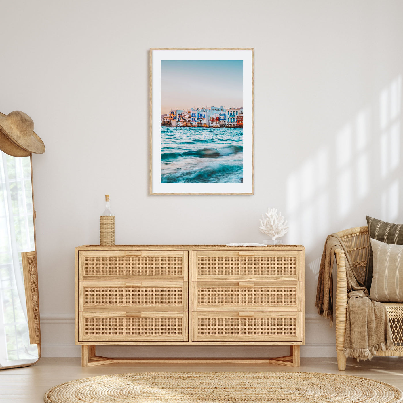 Mykonos Photo Color Poster