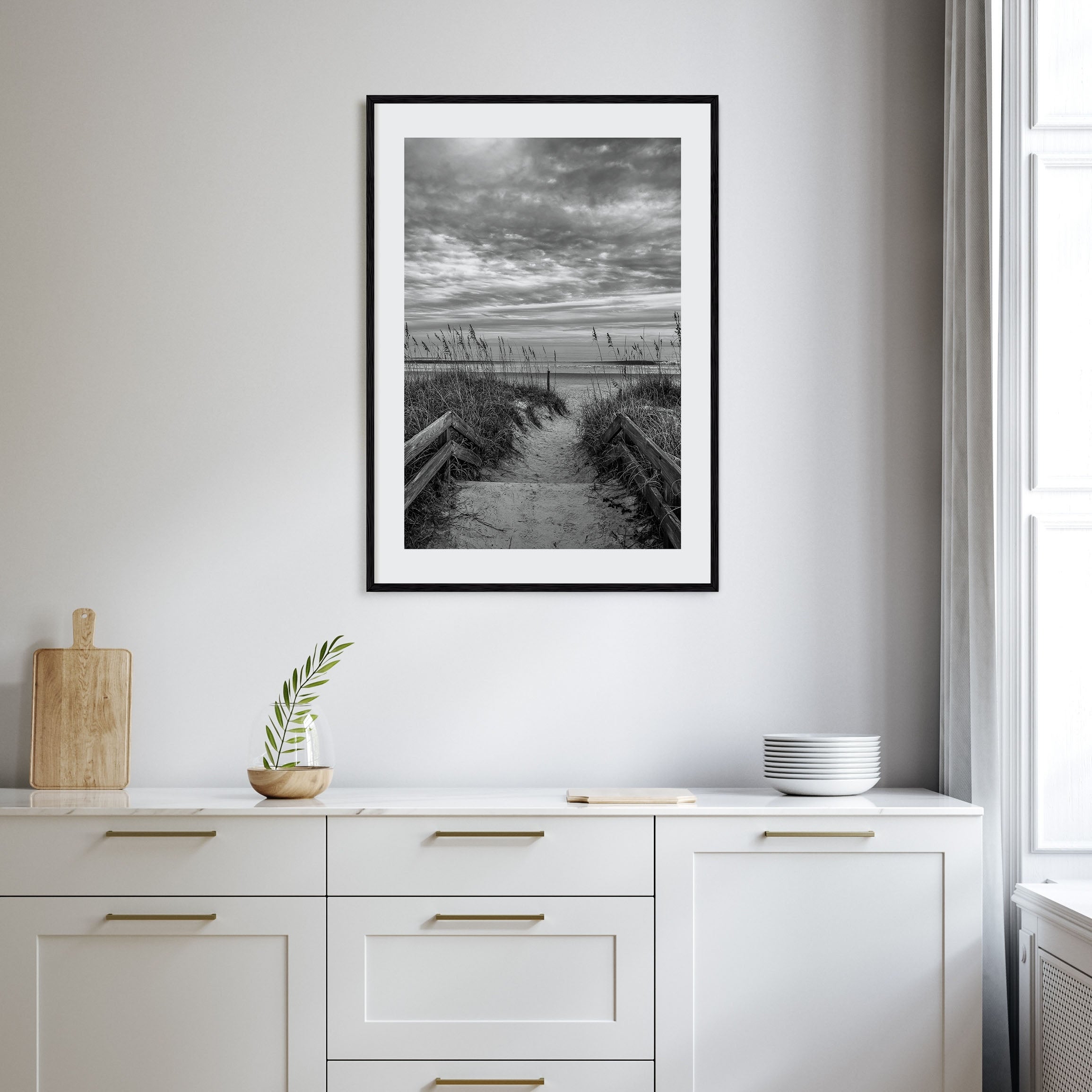 Myrtle Beach Photo B&W Poster
