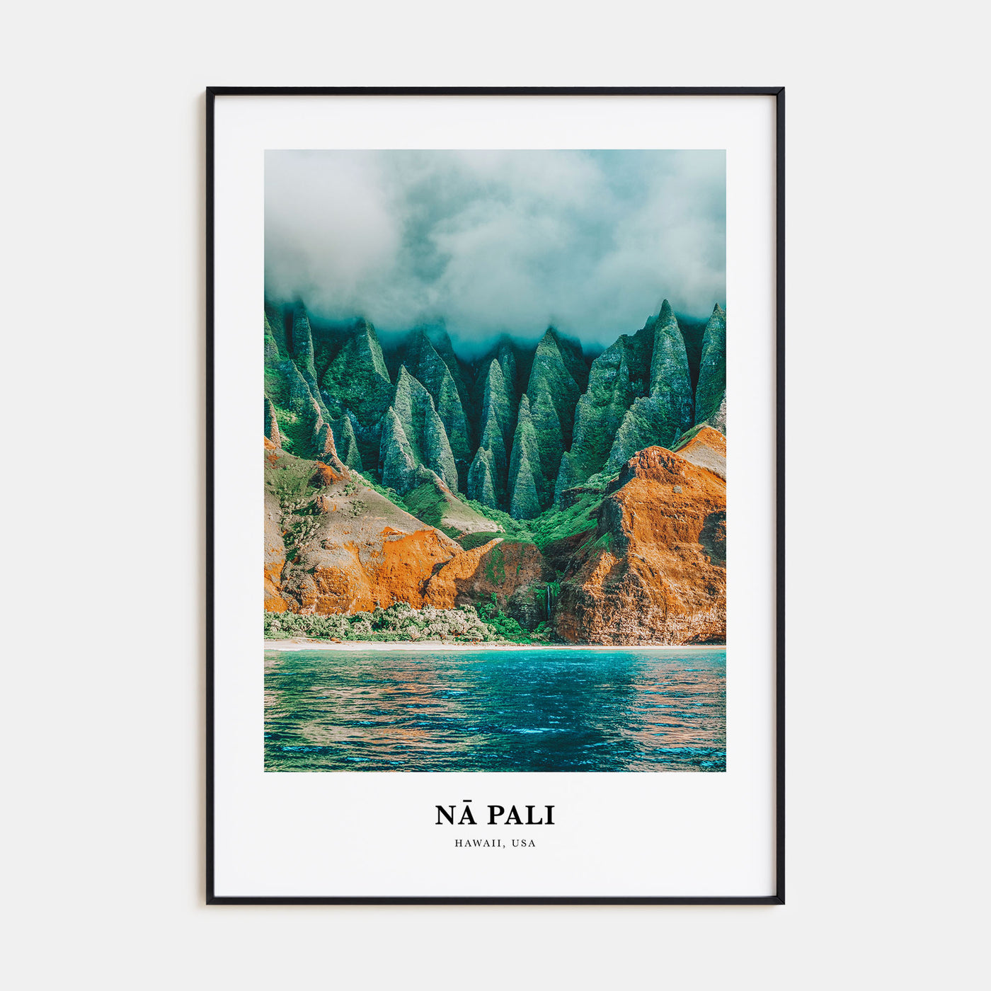 Nā Pali Portrait Color No 1 Poster