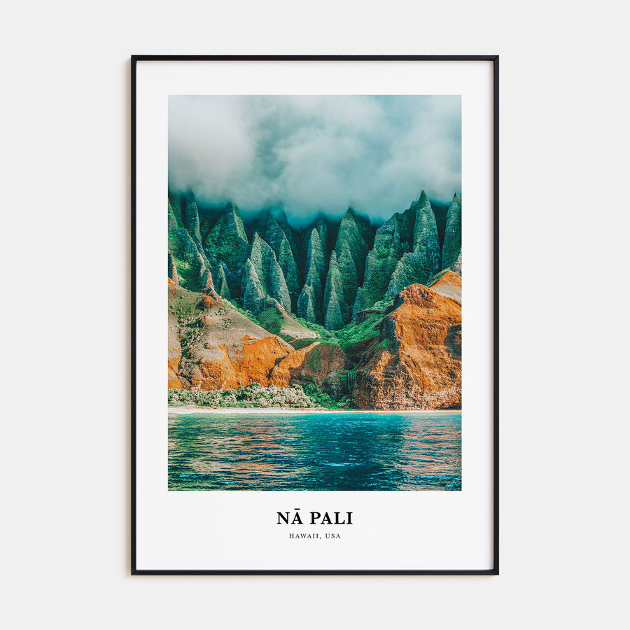 Nā Pali Portrait Color No 1 Poster