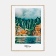 Nā Pali Portrait Color No 1 Poster
