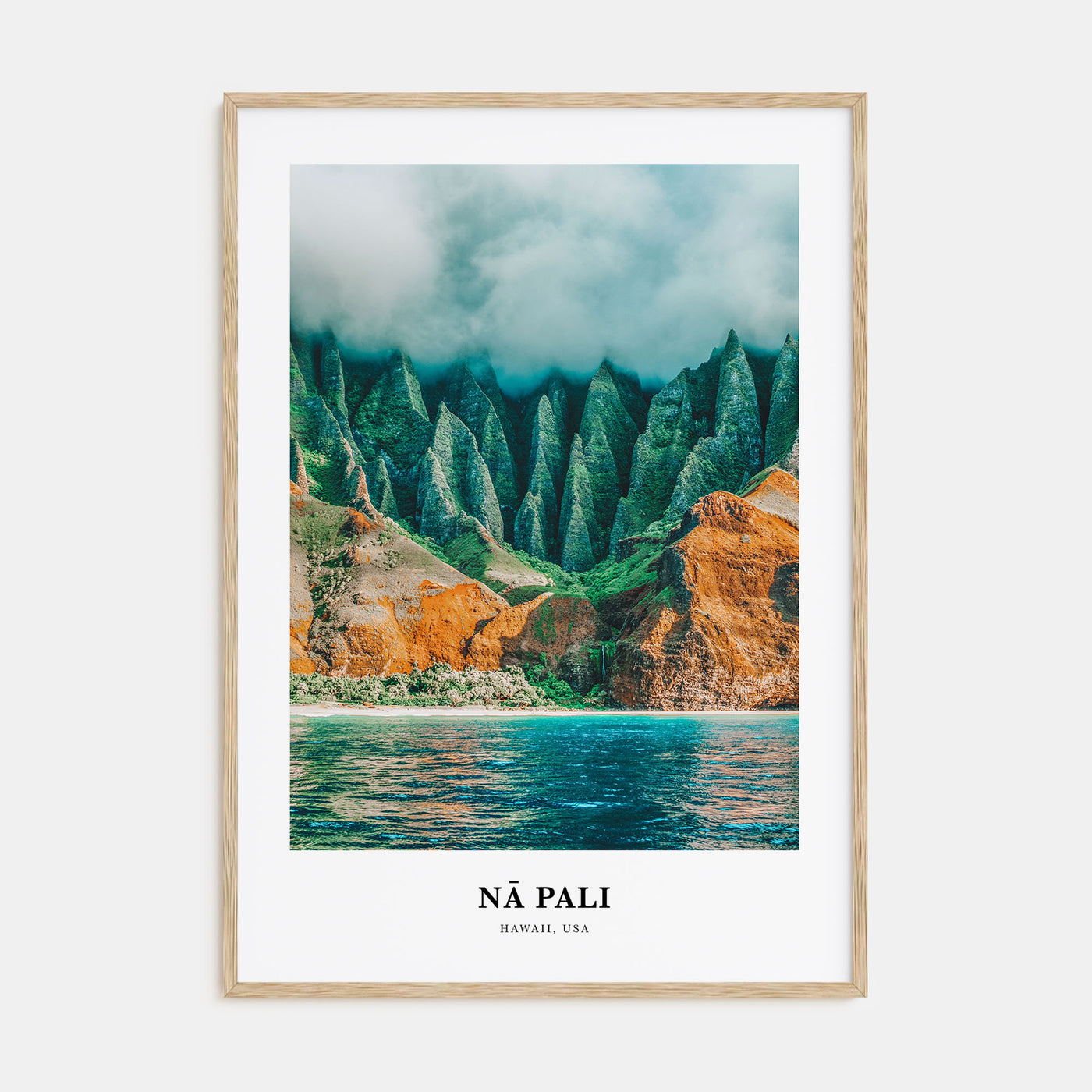 Nā Pali Portrait Color No 1 Poster