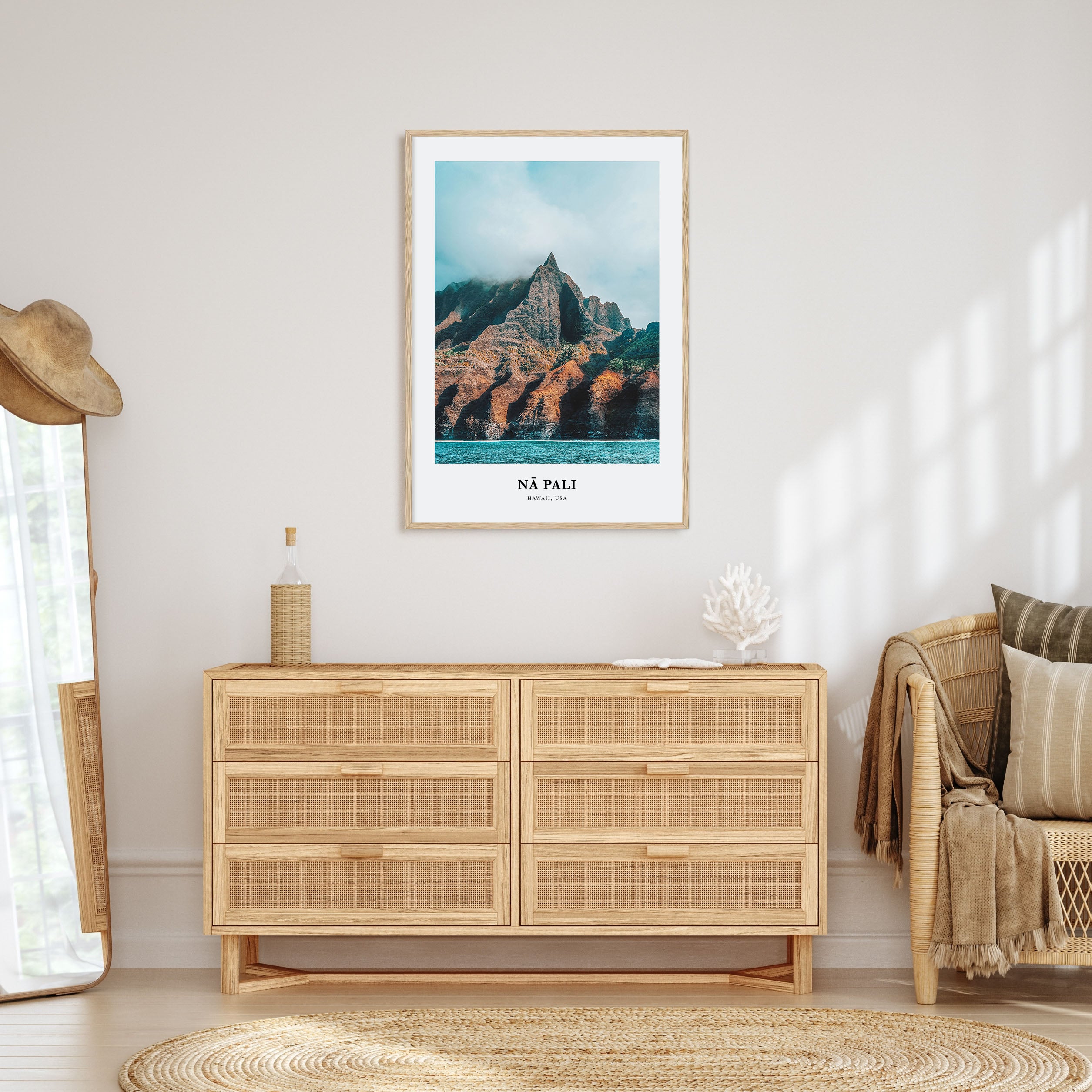 Nā Pali Portrait Color No 2 Poster