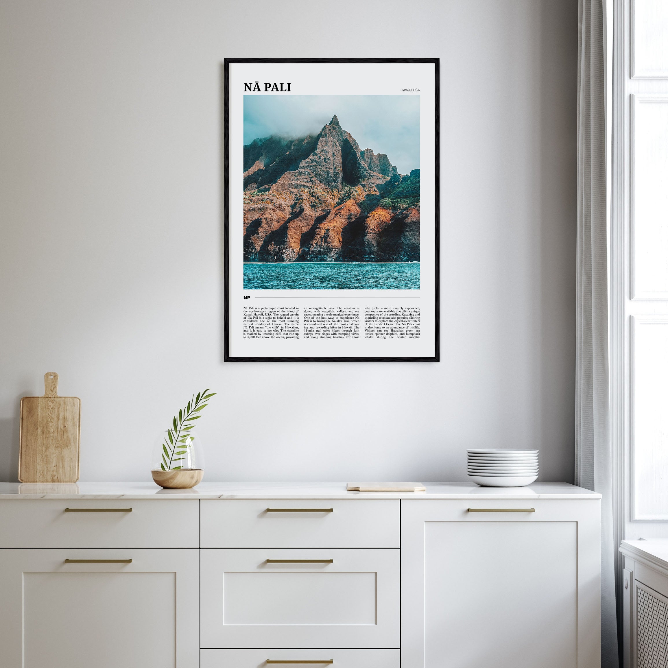 Nā Pali Travel Color No 1 Poster