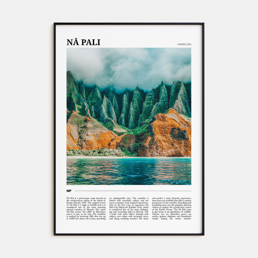 Nā Pali Travel Color No 2 Poster