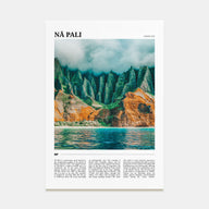 Nā Pali Travel Color No 2 Poster