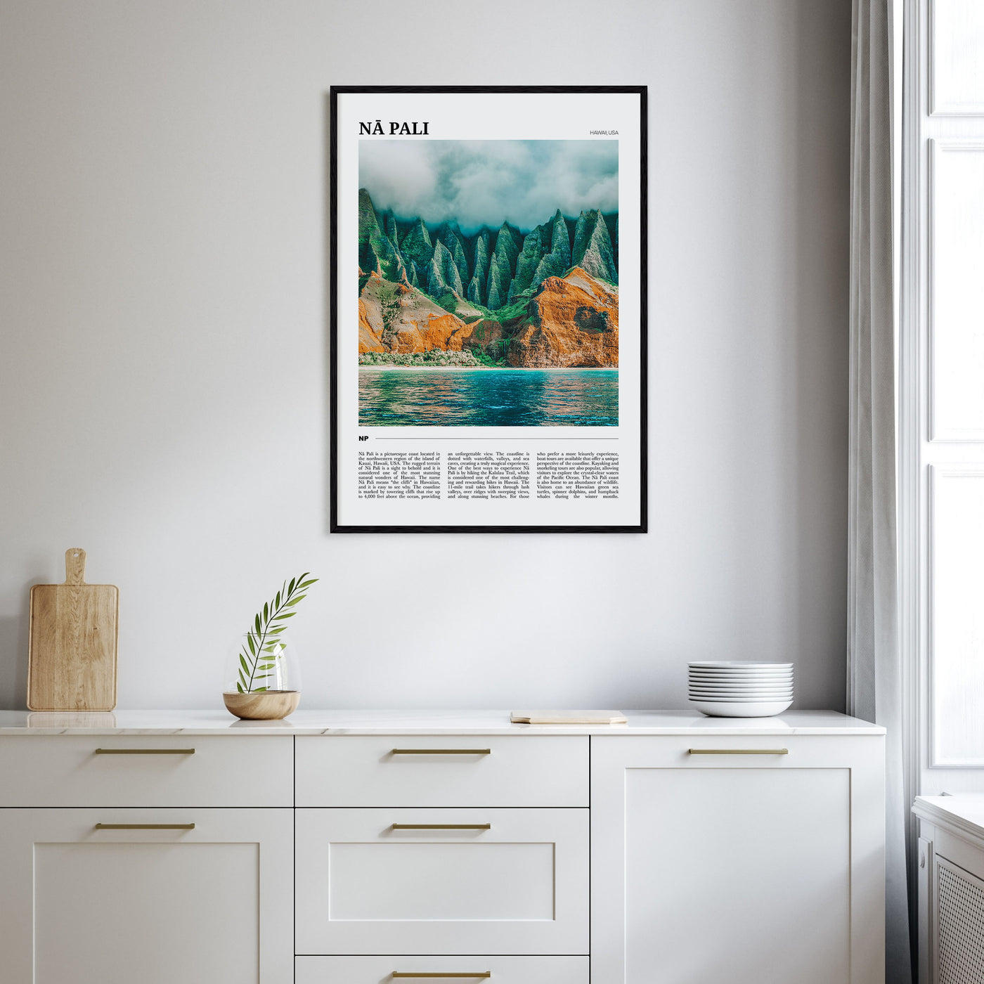 Nā Pali Travel Color No 2 Poster