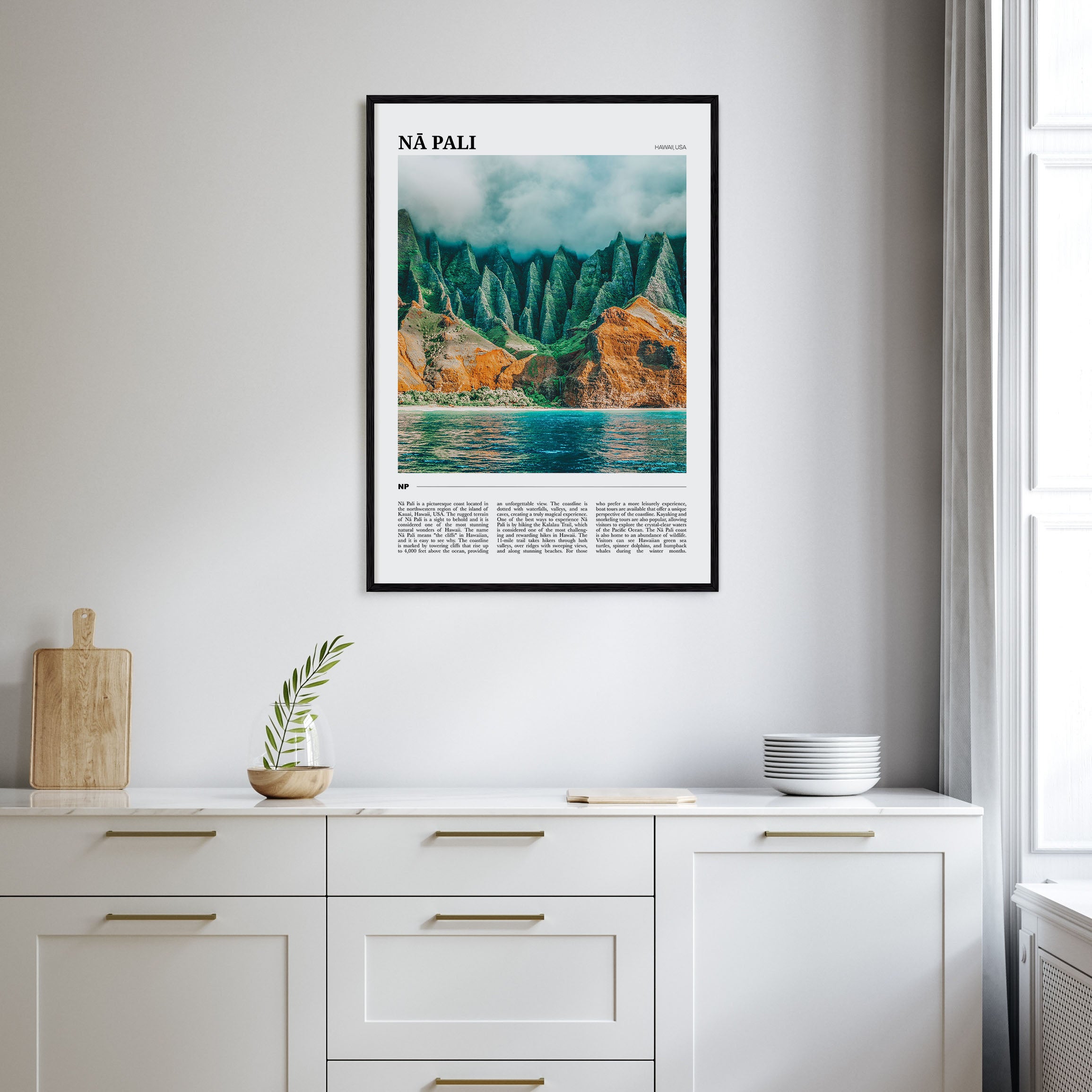 Nā Pali Travel Color No 2 Poster