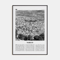 Nablus Travel B&W Poster
