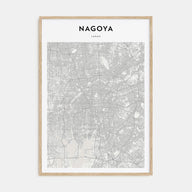 Nagoya Map Portrait Poster