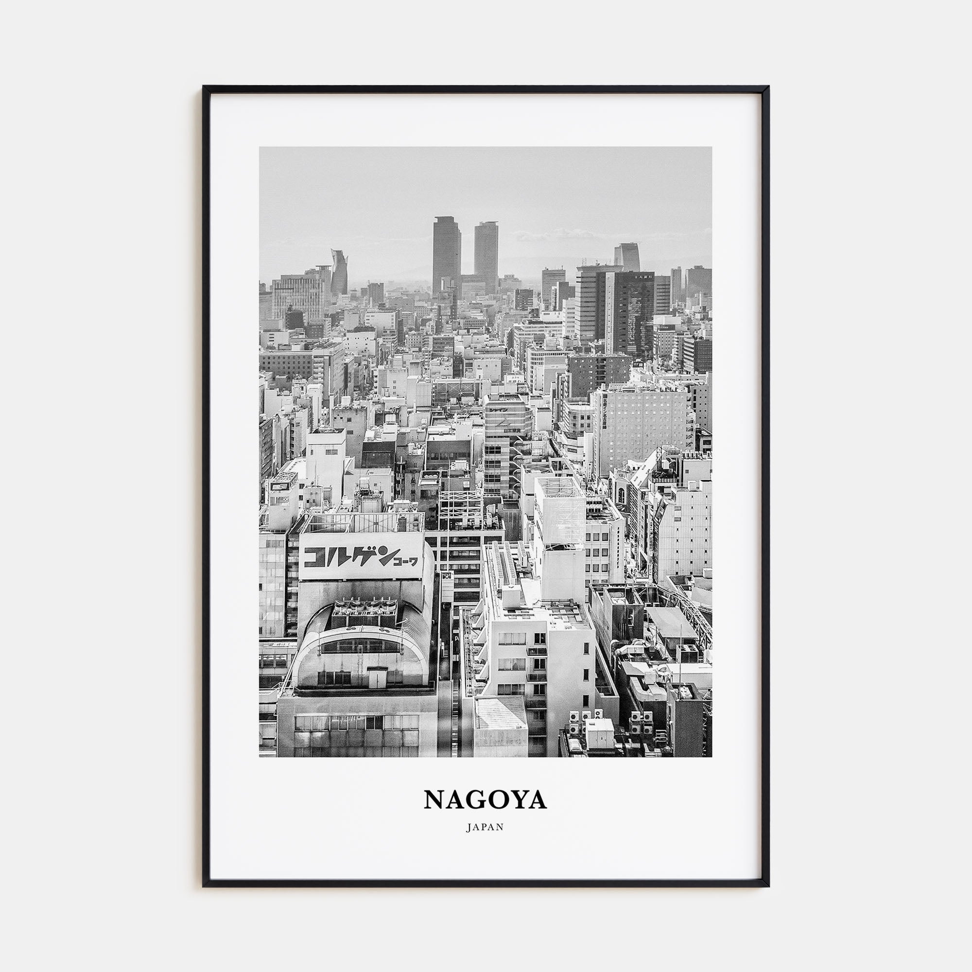 Nagoya Portrait B&W Poster