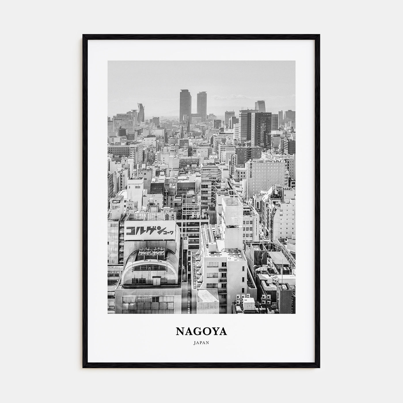 Nagoya Portrait B&W Poster